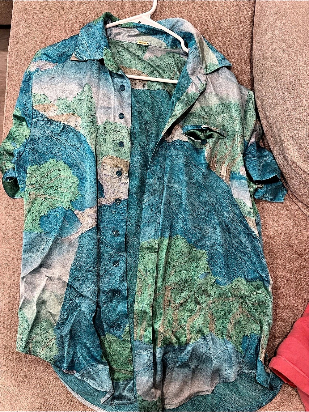 CULT GAIA abstract button up shirt